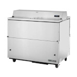 True TMC-49-S-DS-HC - Mobile Milk Cooler, (12) crate, dual sided flip-up lids, stainless exterior